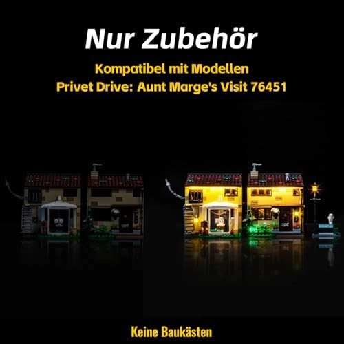 LED Light Set - Compatible with Lego 76451 Privet Drive Touch Dimmer Switch