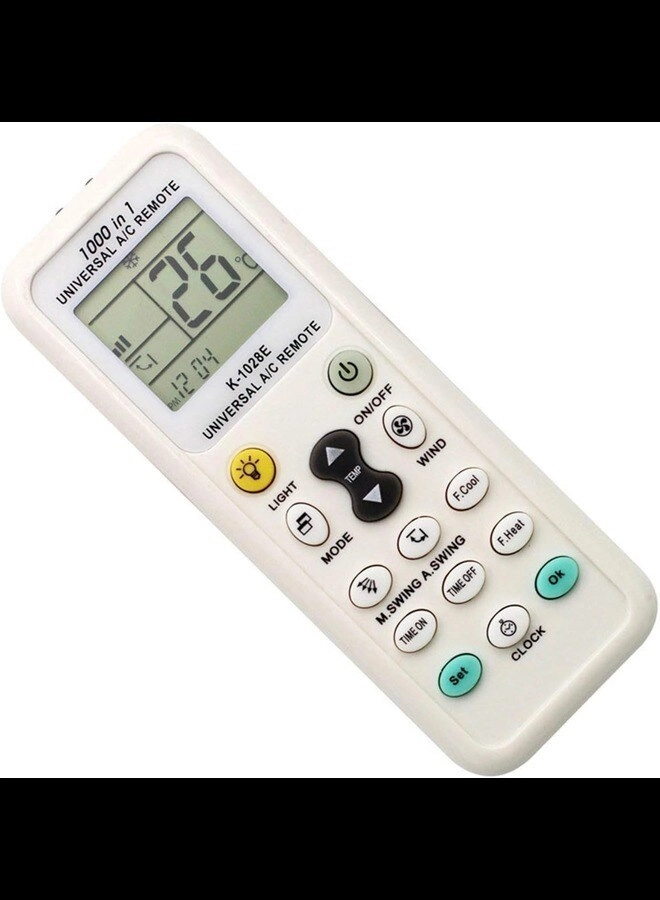 RADIOTRONICS Universal Air Conditioner Remote Control - Daikin Hitachi Carrier LG Sharp Haier Gree Midea Whirlpool Bosch Olympus Toshiba Samsung