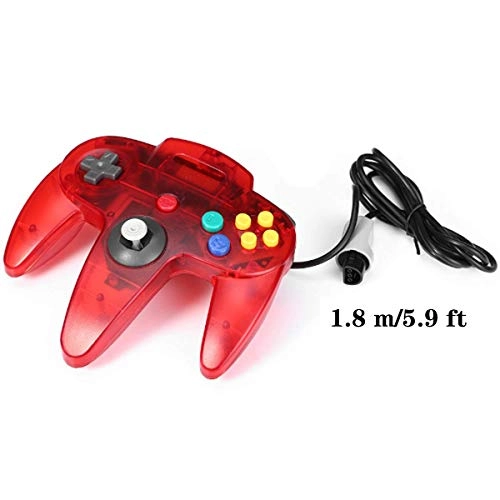N64 Controller - Transparent Red and Transparent Blue N64