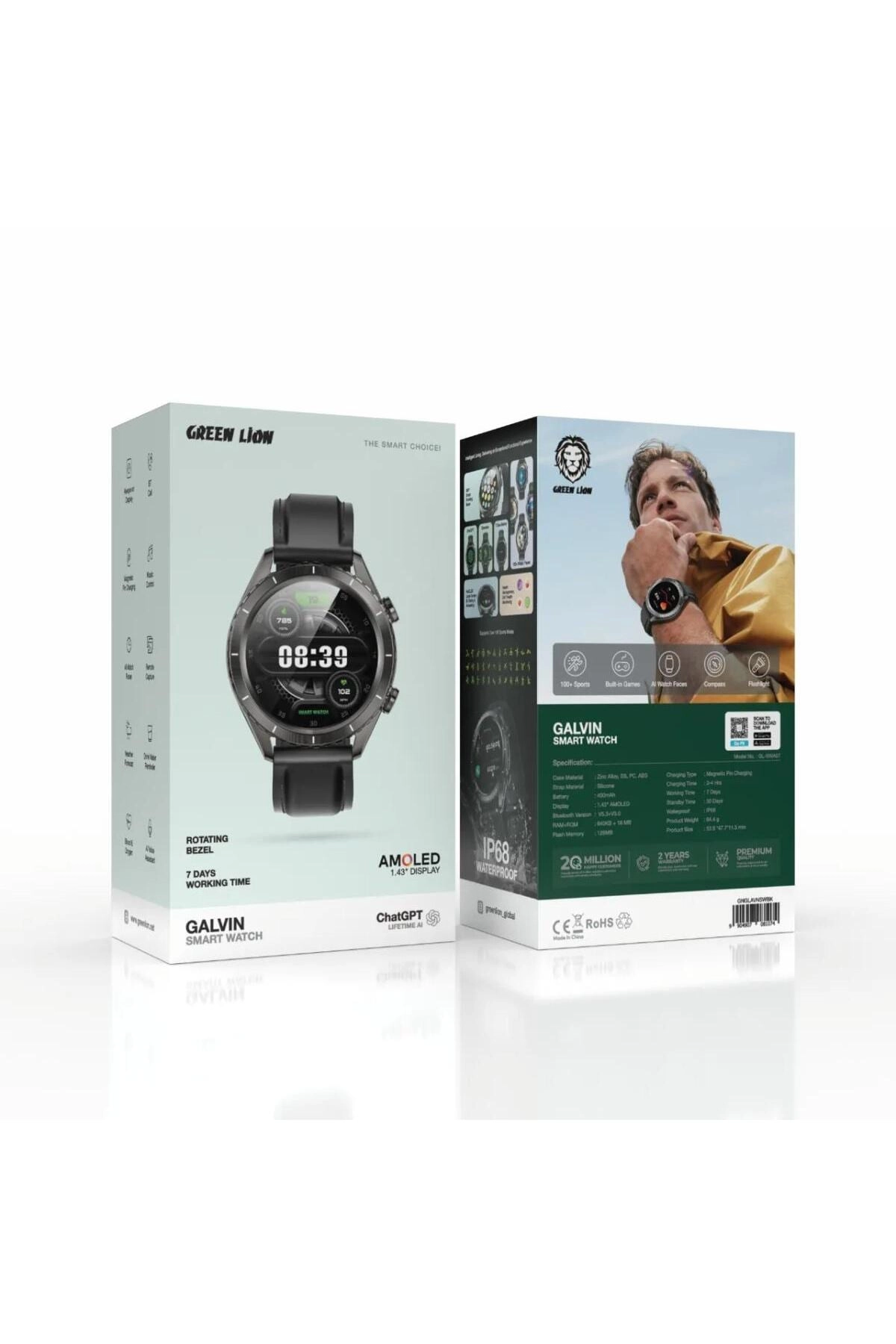 Galvin Smart Watch Stainless Steel
