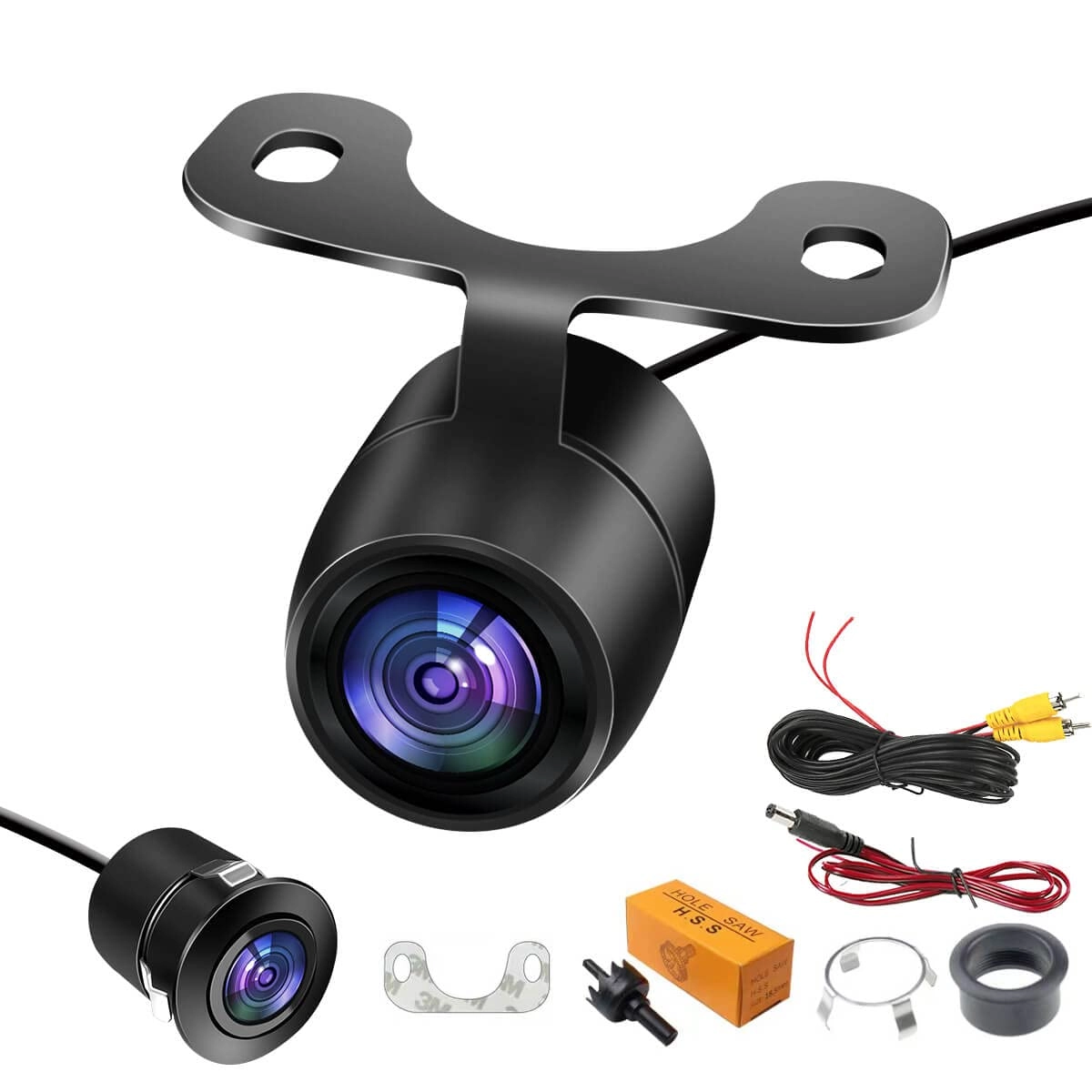 PTOHYU Universal Car Backup/Front View Camera - RCA 1080p
