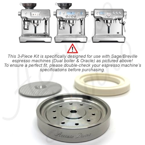 Shower Screen - 3-Piece Kit Stainless Steel