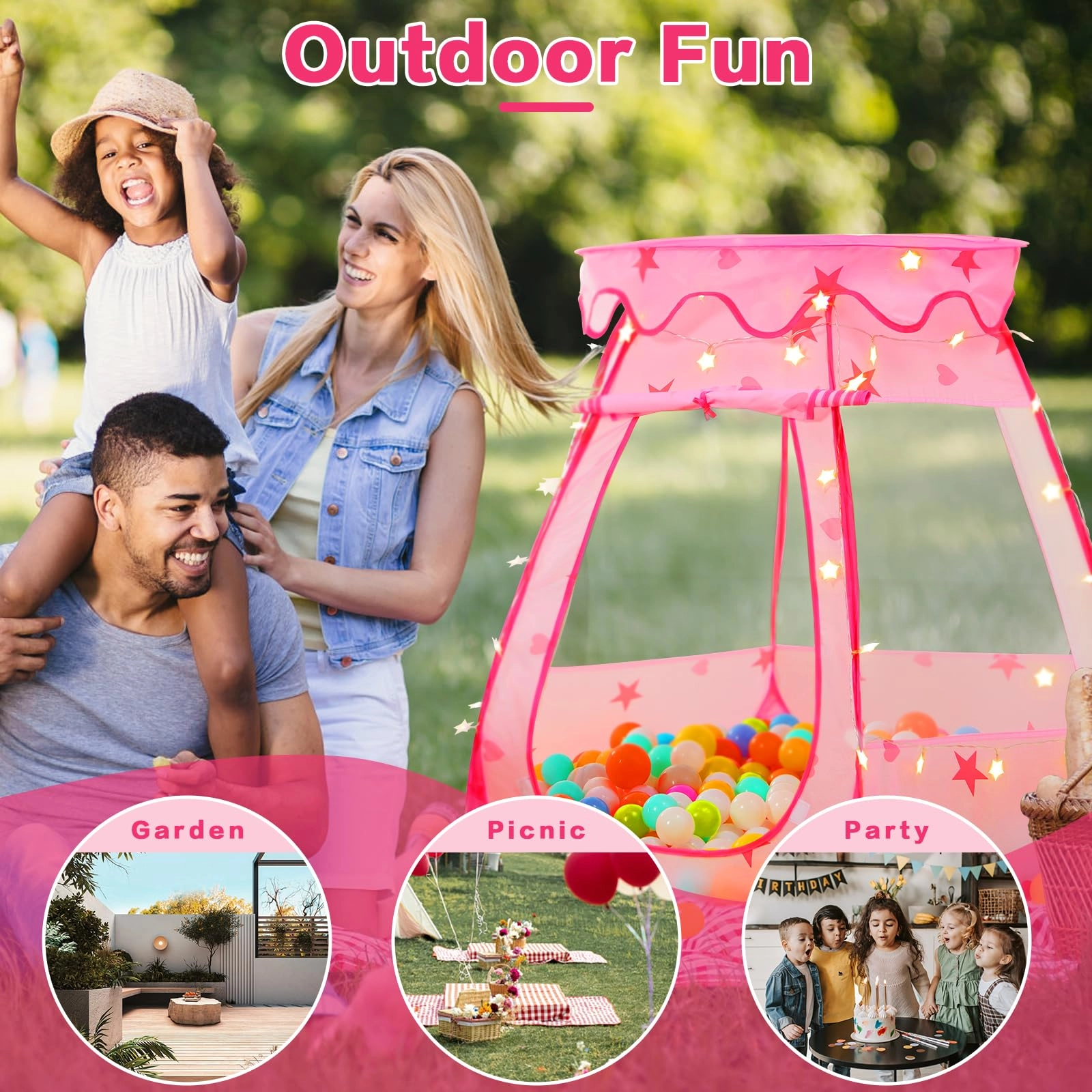 Pop Up Princess Play Tent