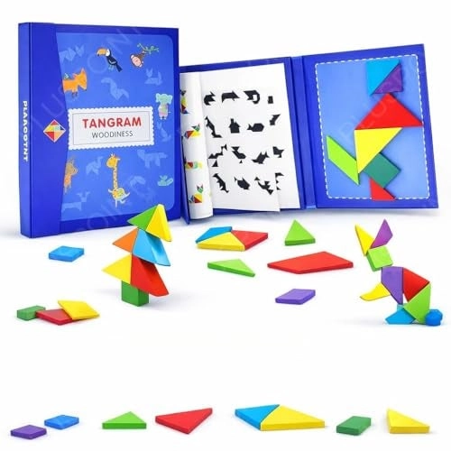PLUSPOINT Tangram Wooden Puzzle - 7 pcs