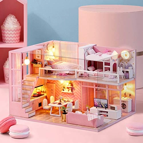 DIY Miniature Dollhouse Kit - Pink Girl Motif