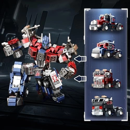 4in1 Transforming Building Block Set - 649 pcs