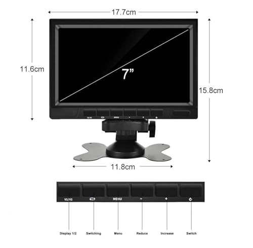 Brake Light Camera - Night Vision HD 720P + 7 inch Monitor