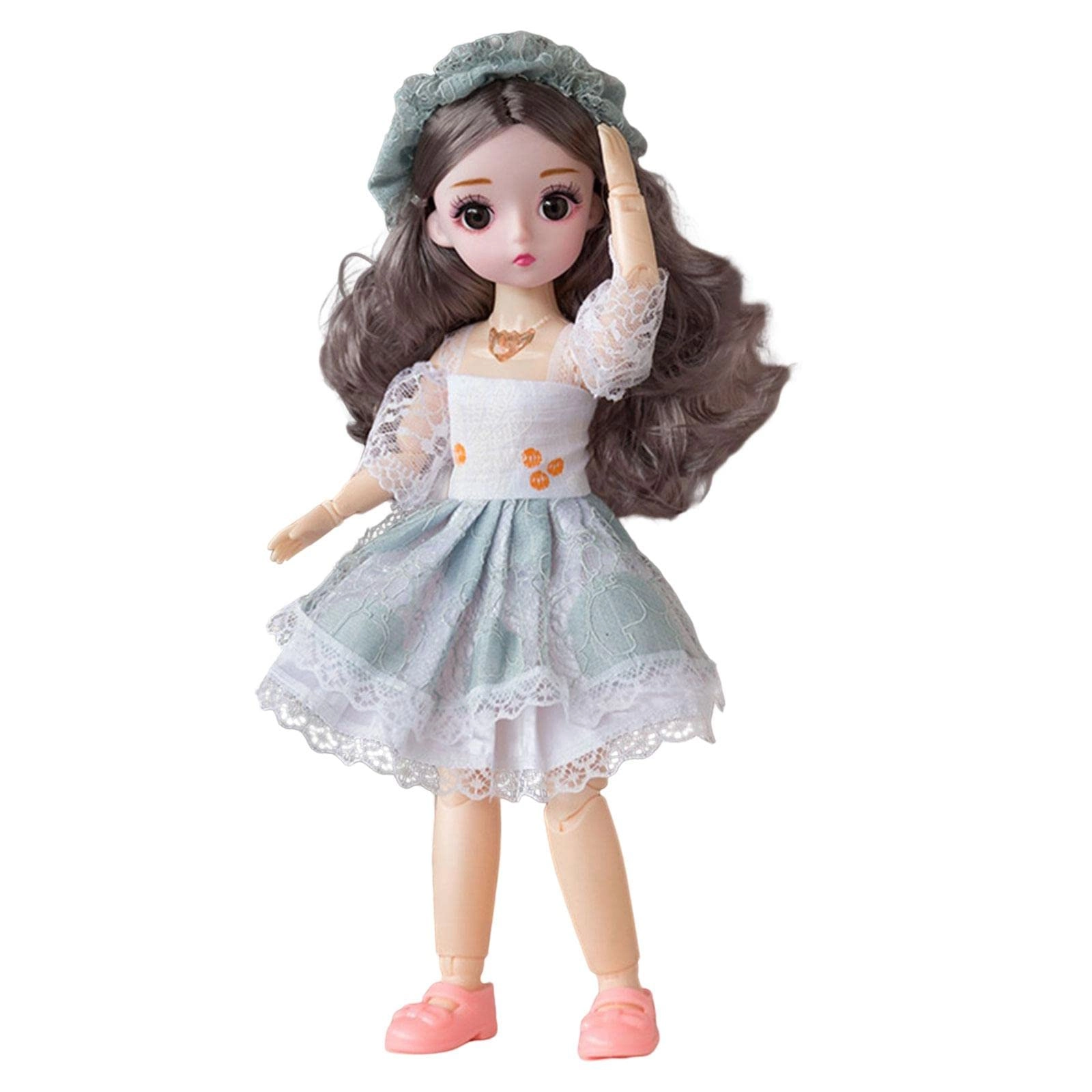 CALANDIS Bjd Doll - 1/6 30Cm Green Clothes Shoes Makeup