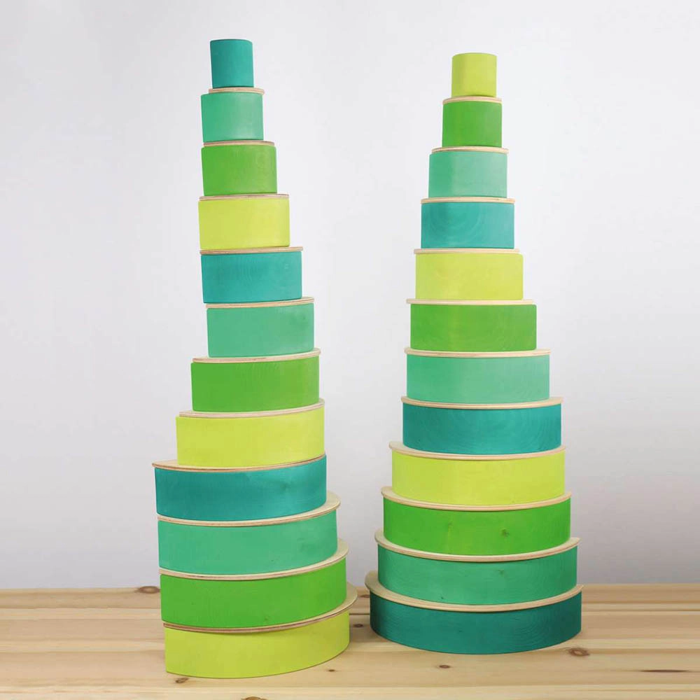 Stacking Rainbow Toy - Suitable for 3 years and above 12 pieces