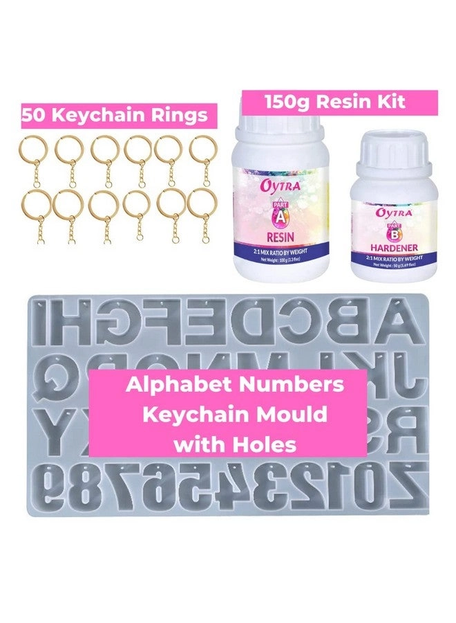 Resin Keychain Making Set - Diy Kit With Moulds Multicolor