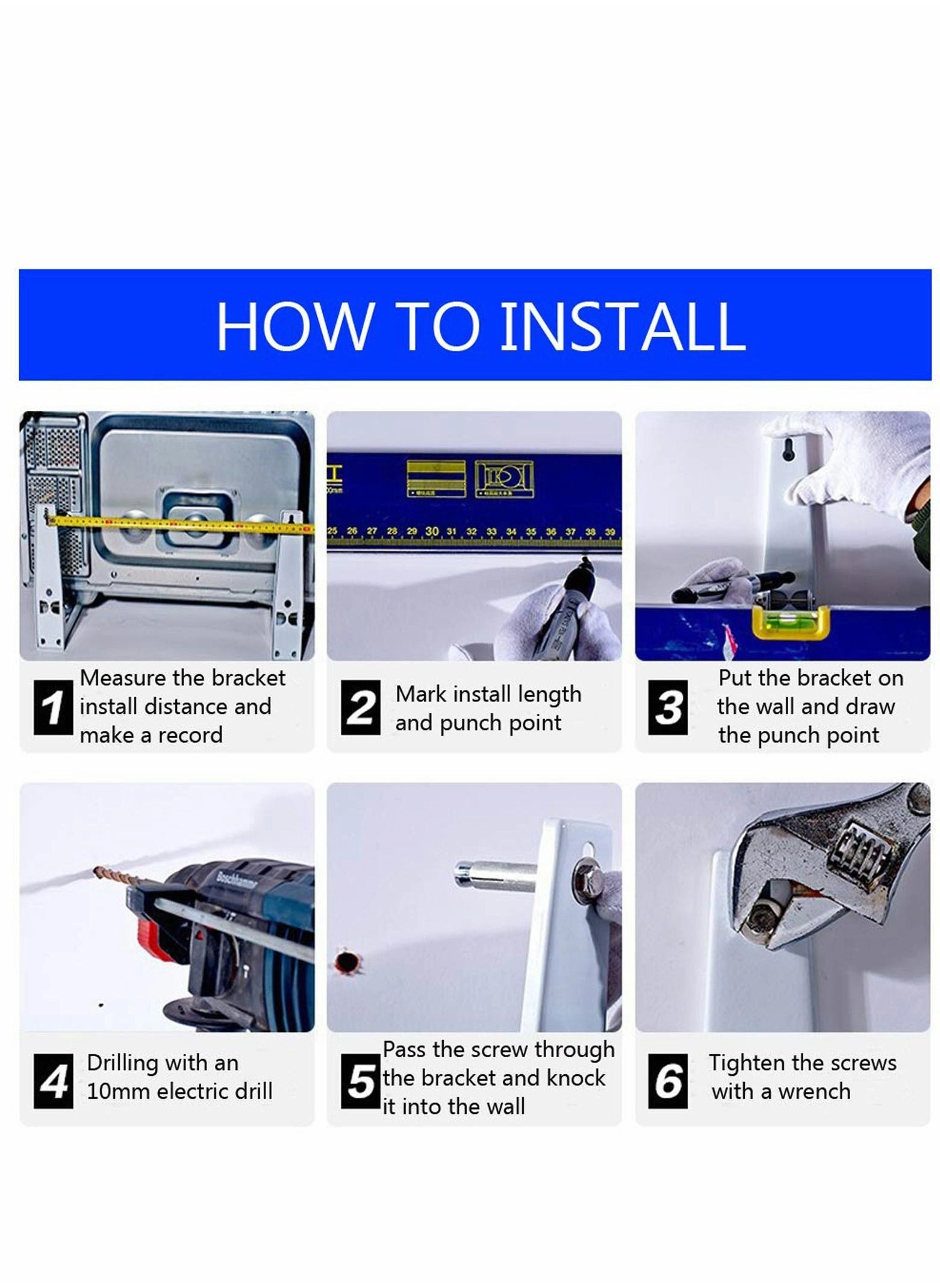 Microwave Shelf - 304 Stainless Steel 220mm-400mm 77lbs/35kg
