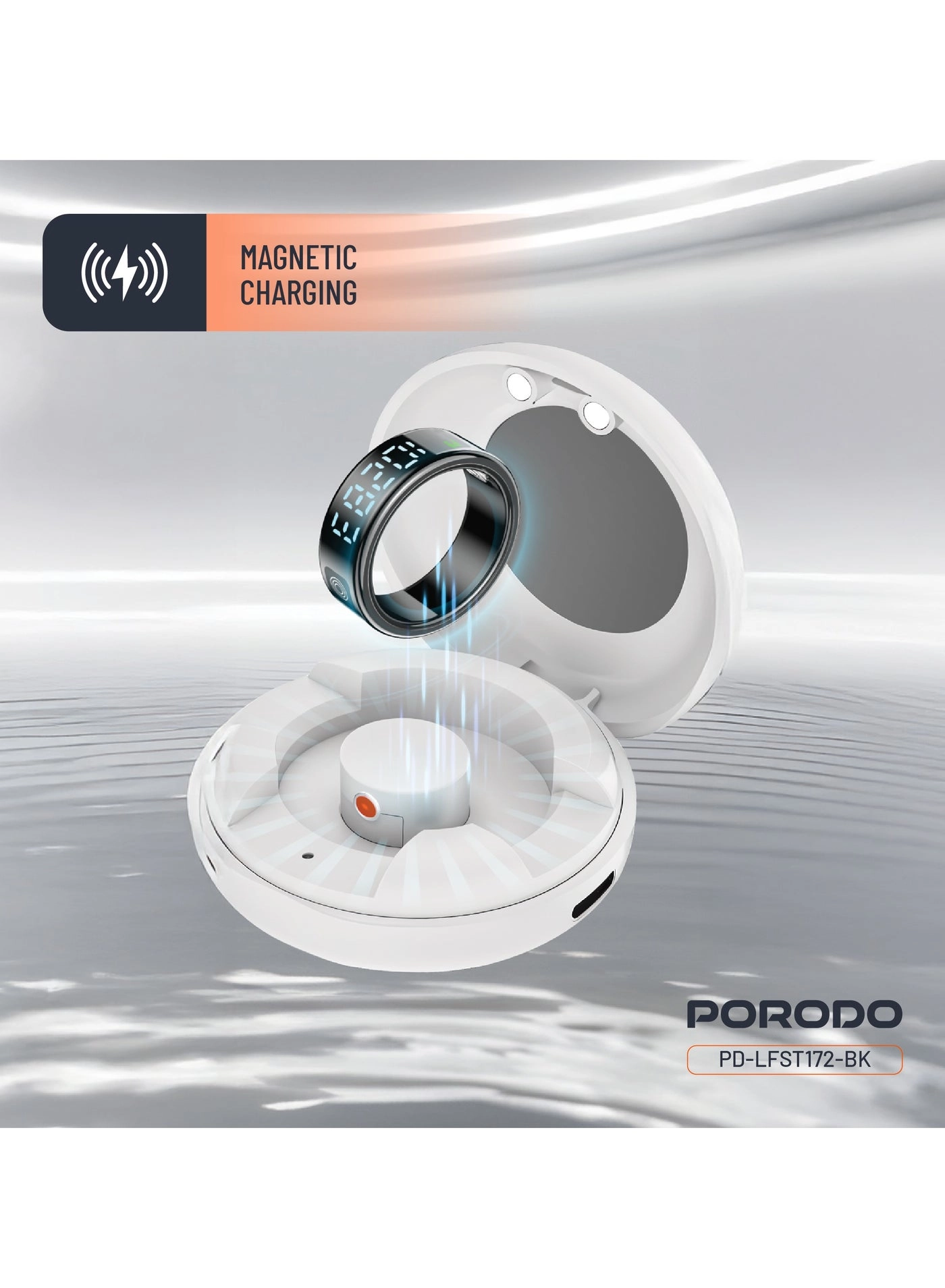 FitSync Smart Ring - Ring Size 7 (17.3mm) IP68 Water Resistant 16mAh