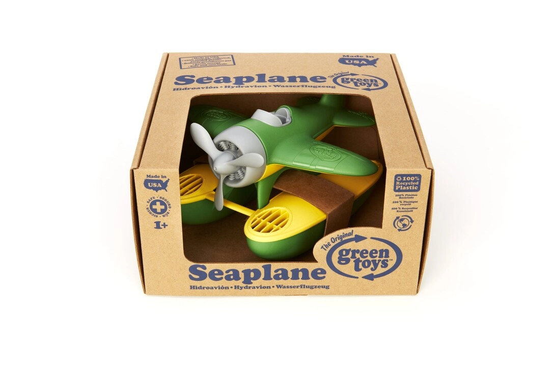 Seaplane - Green BPA Free Phthalate Free Floatplane 9 x 9.5 x 6 inches