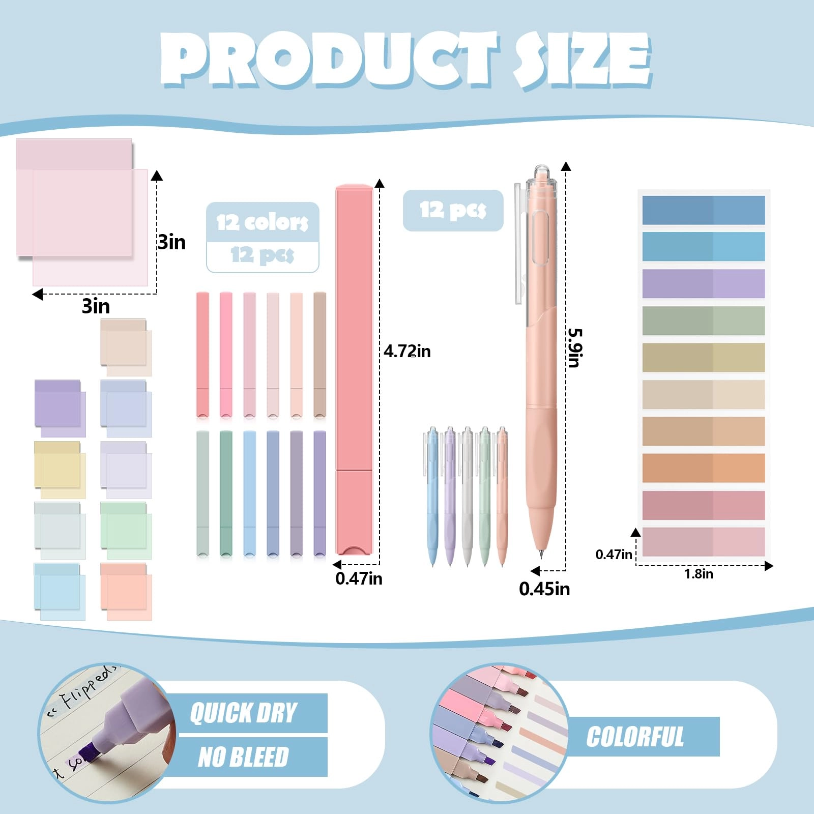 Book Annotation Kit - 39 Pcs