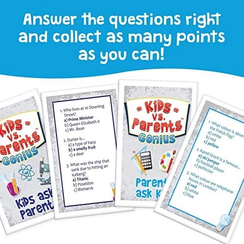 Kids vs Parents: True or False - Card Game