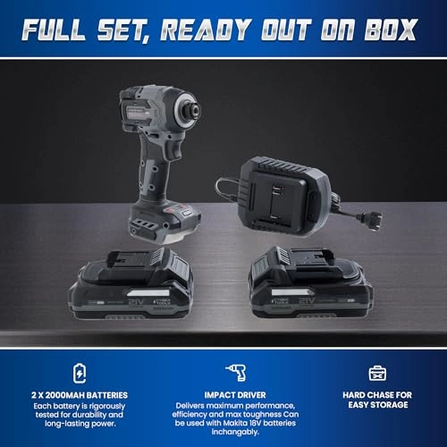 Brushless Cordless Driver - 2000mAh 21V