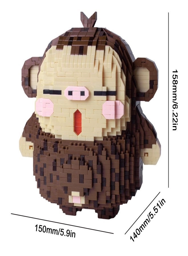 Animal Series Micro Building Blocks - Monkey 2242 pcs
