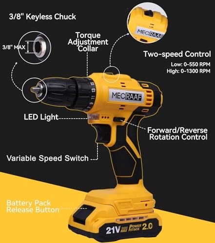 Cordless Drill - 2 Amp Hours
