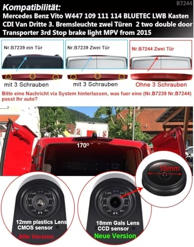 Reversing Camera + LCD Colour Display Monitor - Night vision AHD video signal or CVBS signal 1280 x 720 pixels