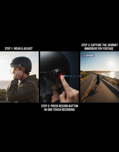 POV Helmet Action Camera - 32G 4K