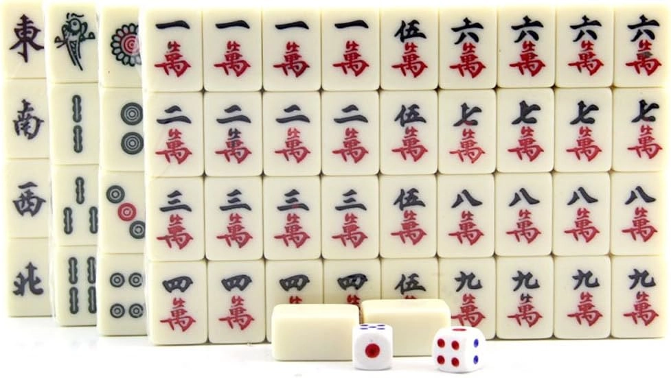 Chinese Mahjong - 144 Tiles Travel Set