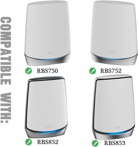 Wall Mount for Orbi Tri-Band Mesh WiFi 6 Router - Pack of 3 RBS850 / RBK852 / RBK853 / RBS750 / RBS751 / RBK752 / RBK753 / AX4200 / AX5700 / AX6000
