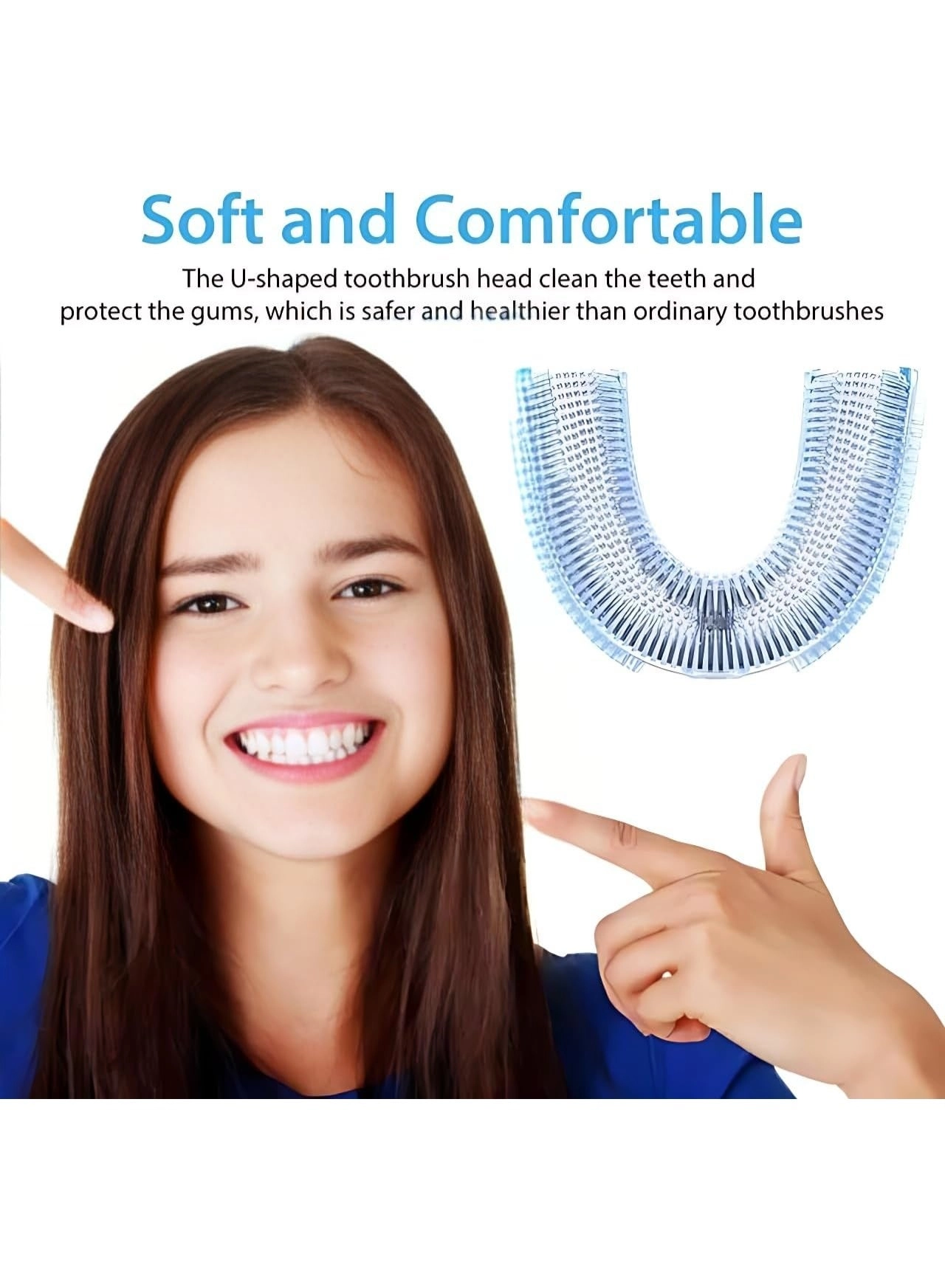 Kids Toothbrush - U-shaped Ultrasonic 6 Modes