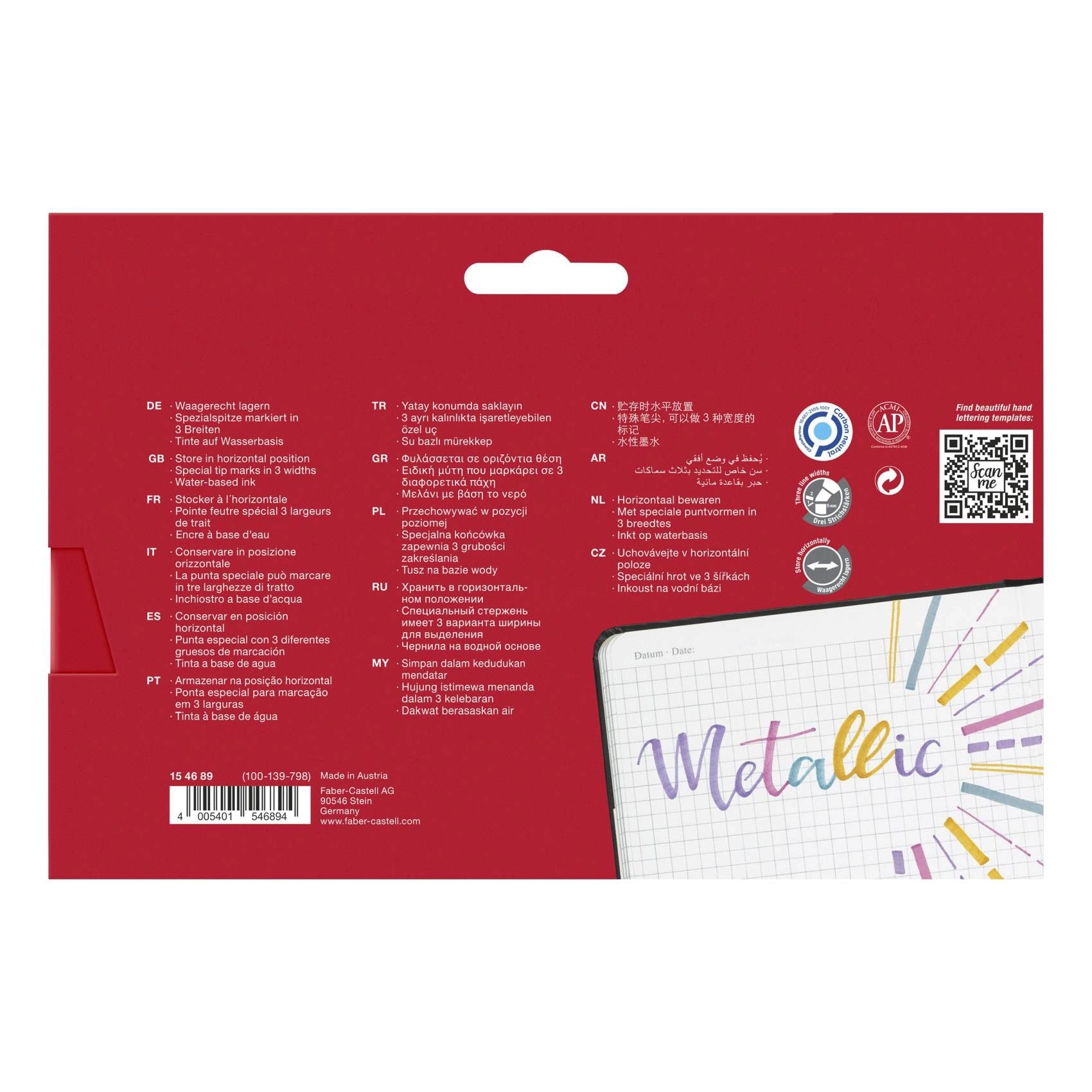 Textliner - Multicolour Durable chisel tip