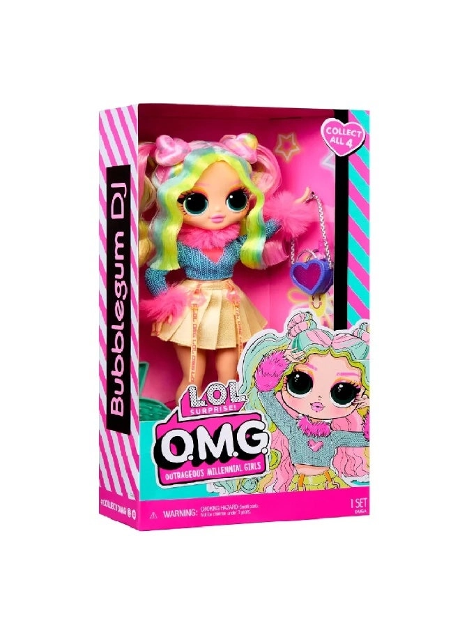 LOL OMG Bubblegum D.J. Entry Doll - Outfit Accessories Ages 2+