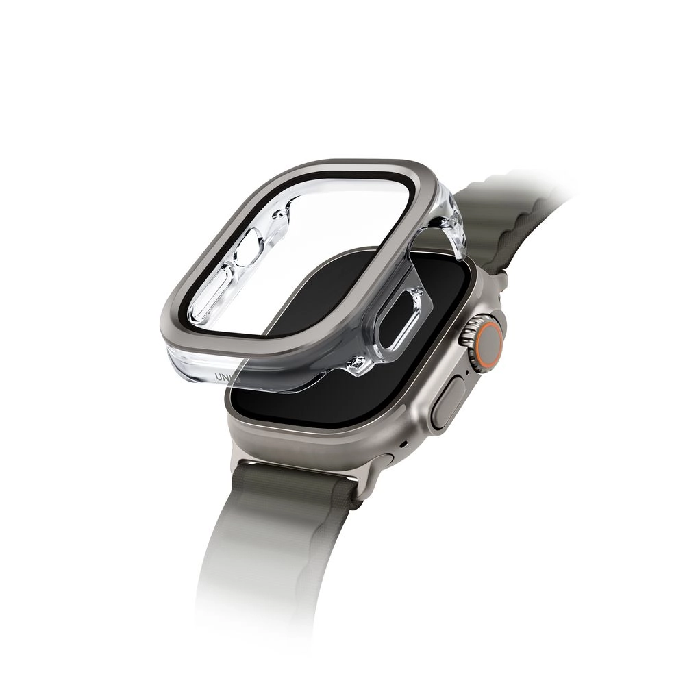 Uniq Voute Watch Case With Tempered Glass Screen for Apple Watch Ultra 2 and Series 10 - 49mm
