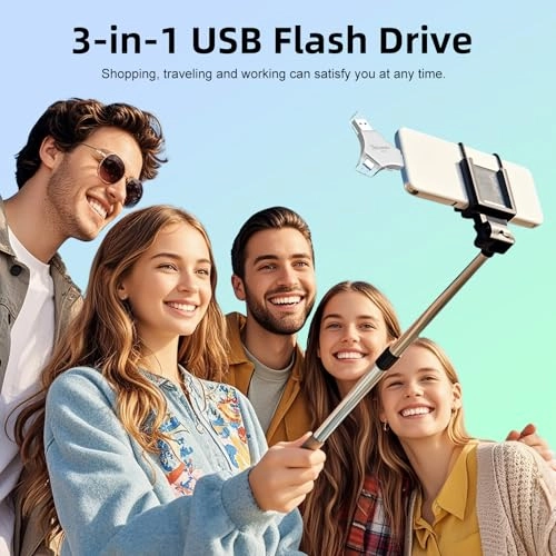 USB 3.0 Flash Drive - USB/Lightning/Type C 256GB