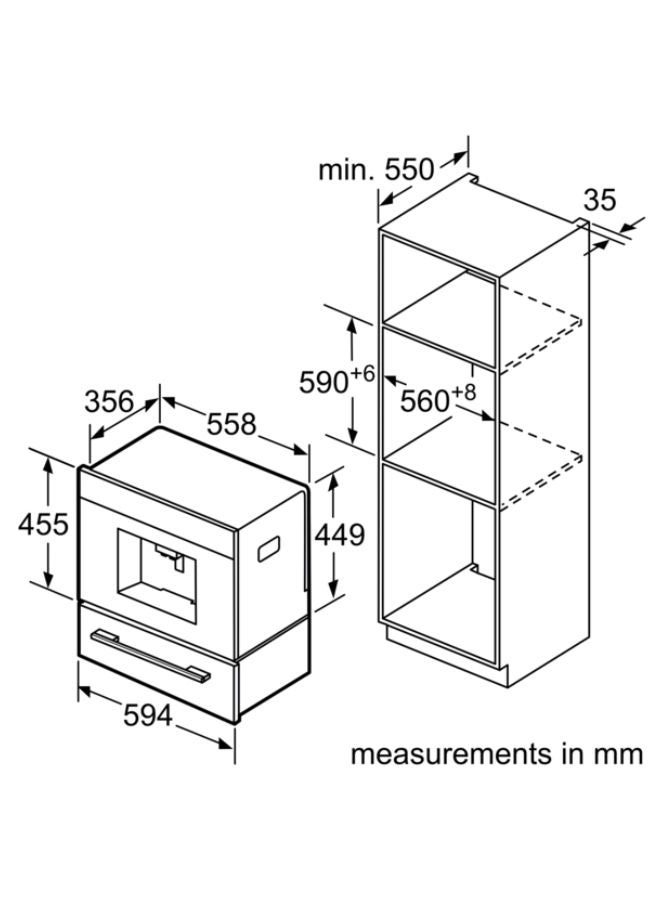 Built-In Fully-Automatic Coffee Machine CTL636ES1