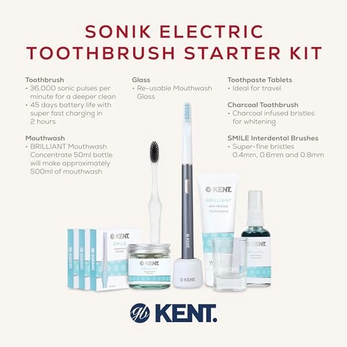 Sonik Electric Toothbrush - Graphite Starter Kit USB Charger 3 Modes