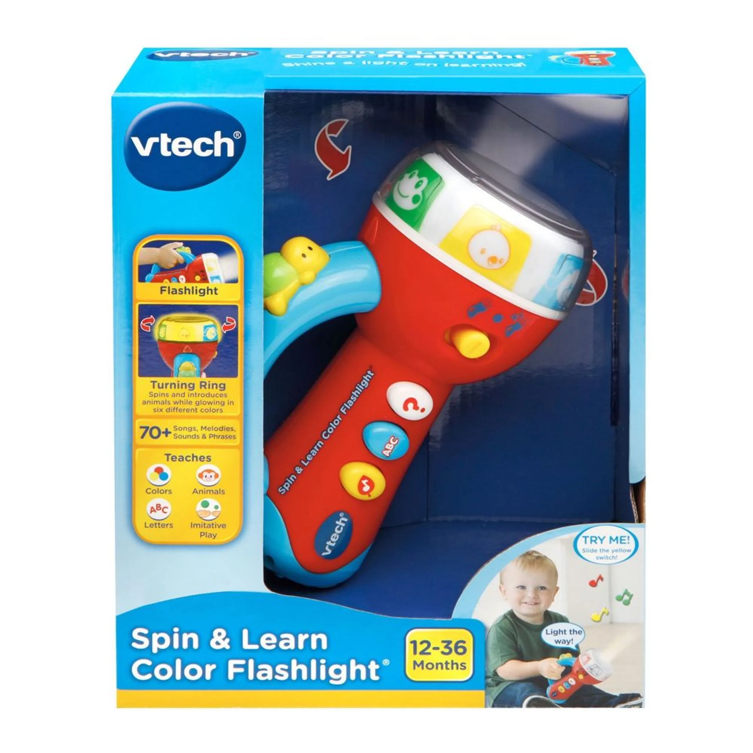 Vtech Spin & Learn Color Flashlight - 12 months+