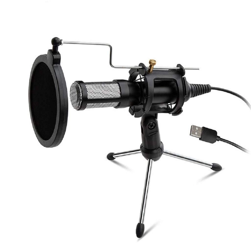 CUTICATE Studio Recording Microphone Condenser 3.5mm-Mini-Jack Microphone