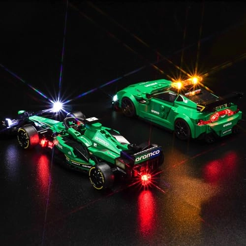 LED Light Set - LEGO 76925 Aston Martin Safety Car & AMR23 5V