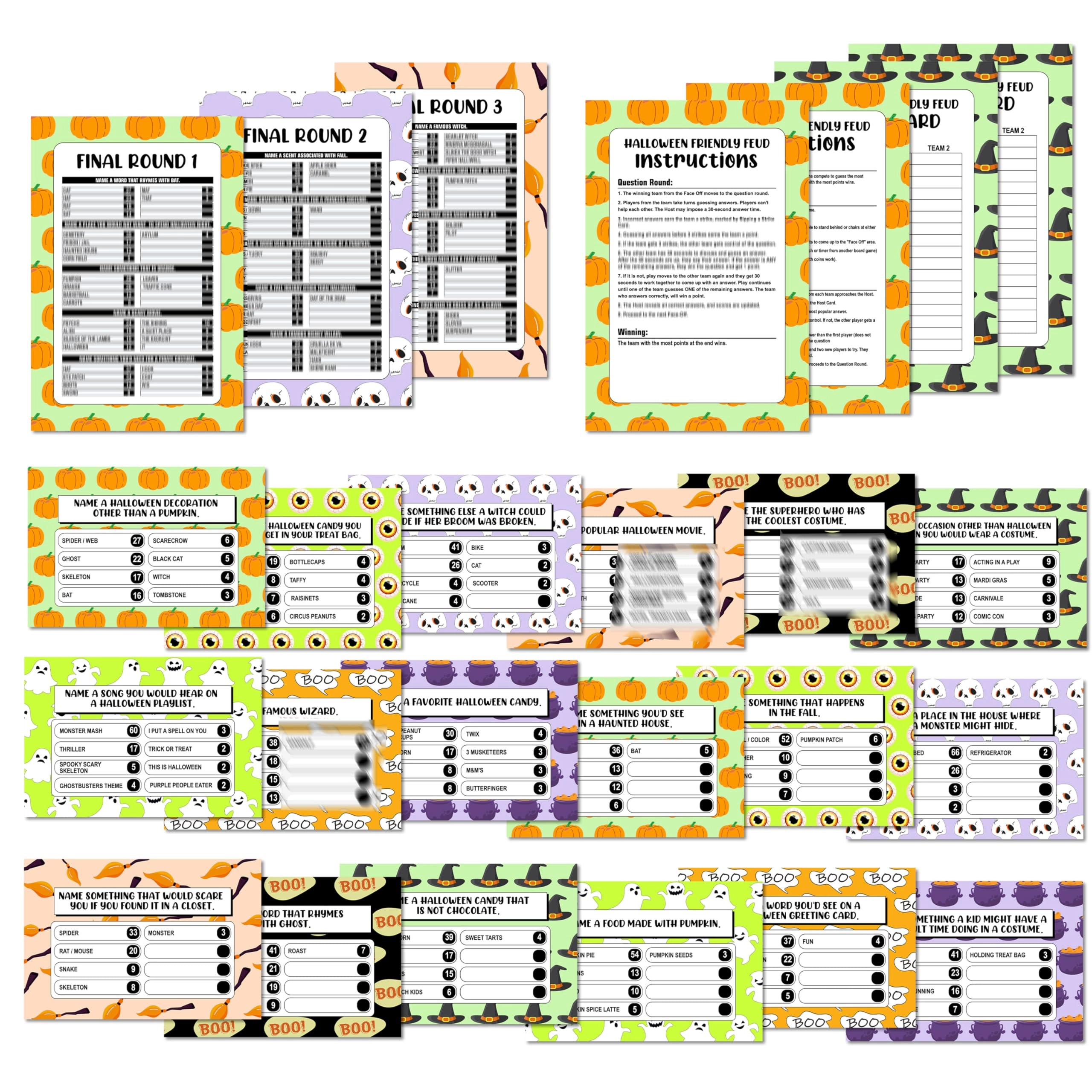 Chuxvon Halloween Feud - Adult 29 pieces