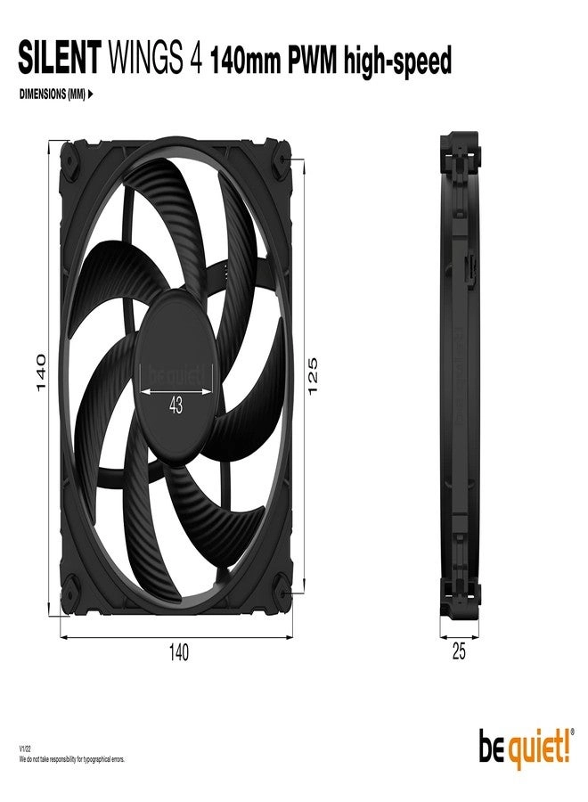 Silent Wings 4 - 140mm PWM 1900 RPM