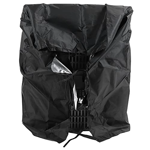 Washing Machine Cover - 40x29x28.0in 210D Silver Coated Oxford Cloth Black