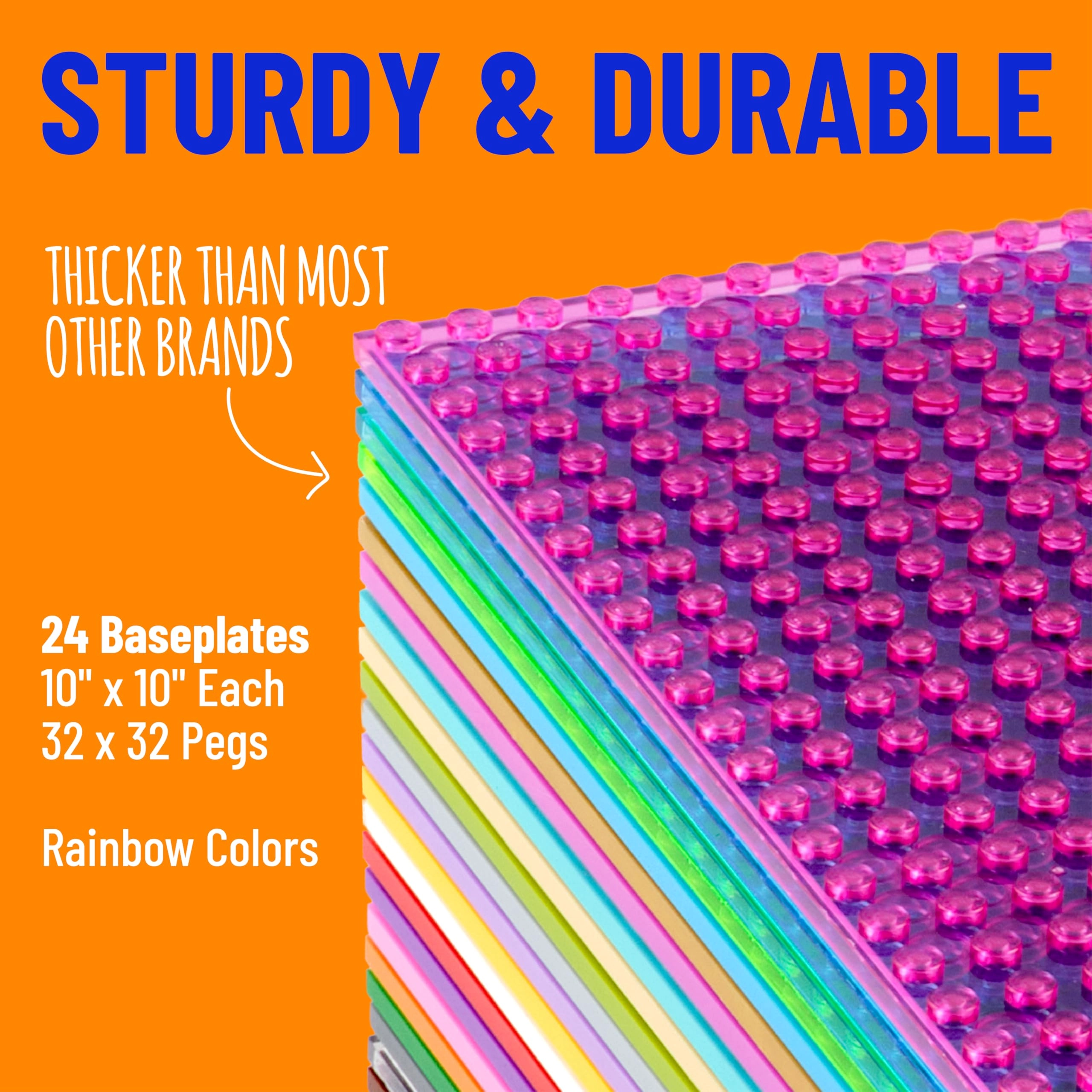 Stackable Baseplates - 24 pcs
