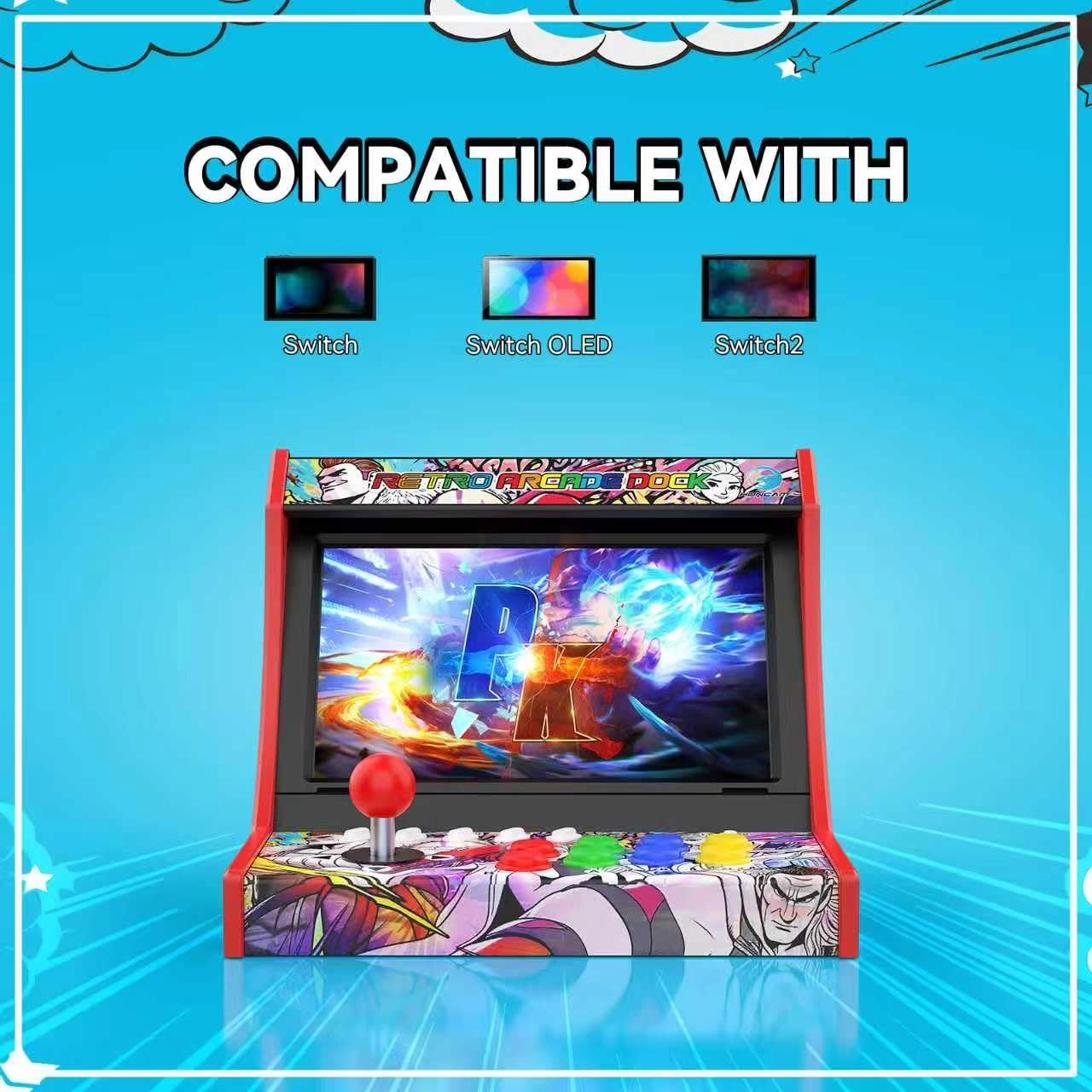 Retro Arcade Stick - Neon Switch 2/OLED/Switch