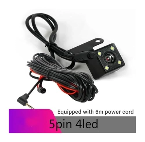 5 Pin HD Car Rear View Camera - Night Vision Wired HD