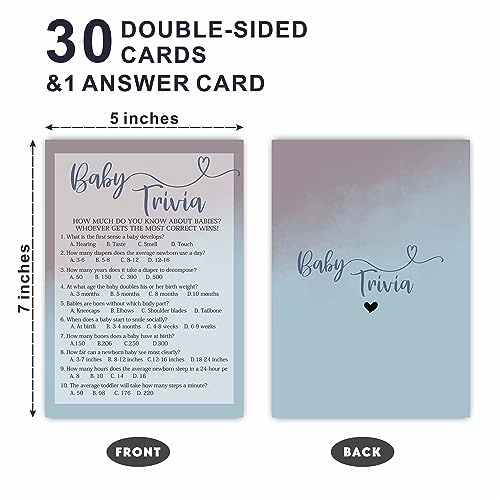 Baby Shower Prediction And Advice Cards - 30 PCS Baby shower