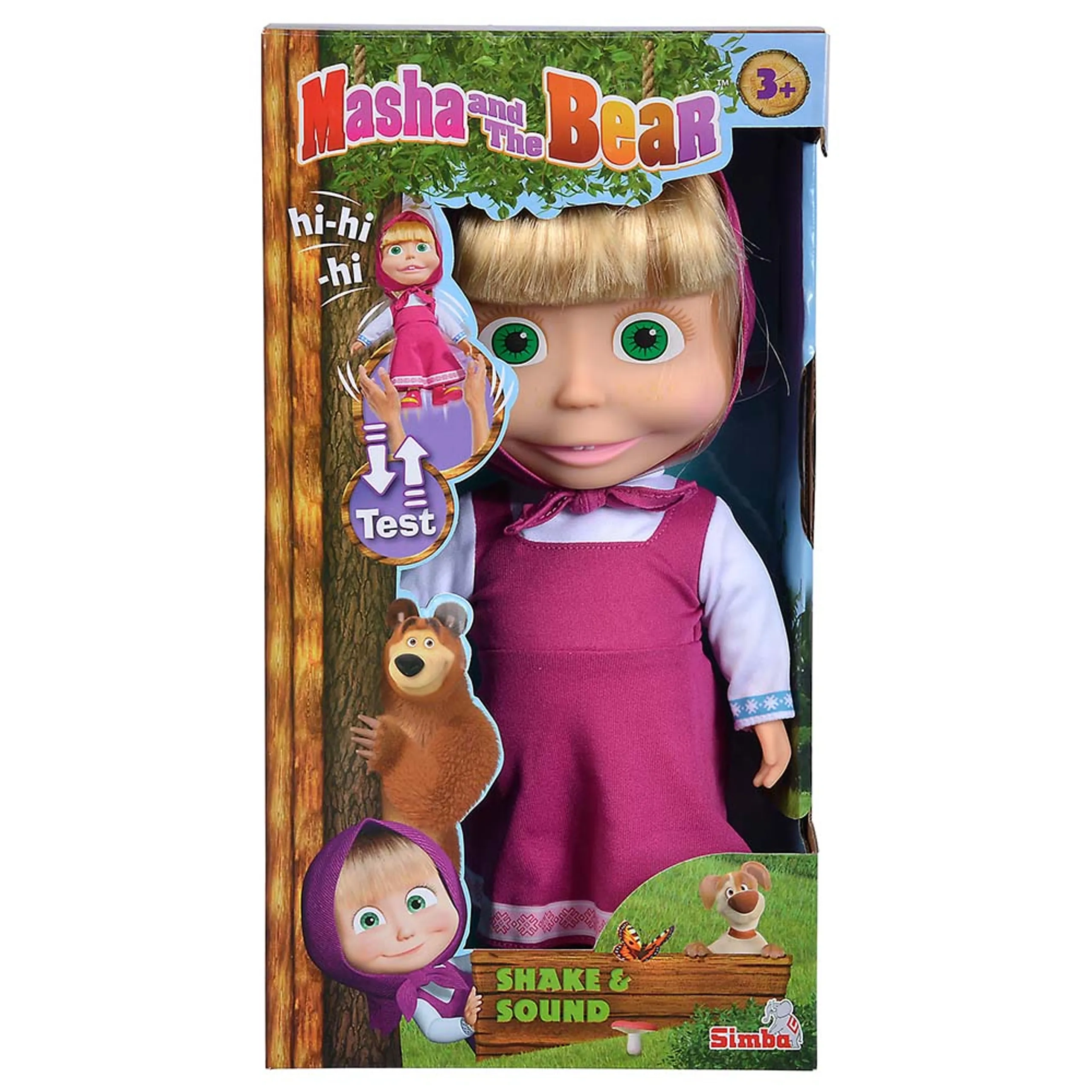 Masha Doll - 30cm Shake & Sound Ages 3+