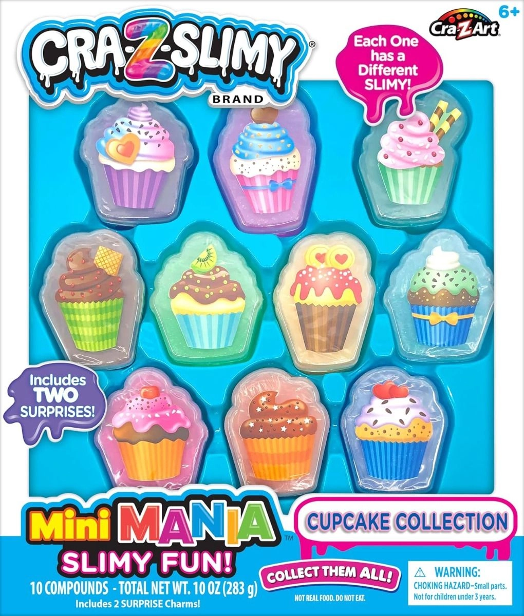 Mini Mania Slimy Fun Cupcakes - 6+ years 10 pcs