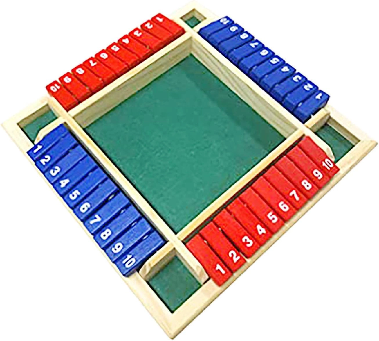 woobles Shut The Box - 4-Player Wooden 10-Number