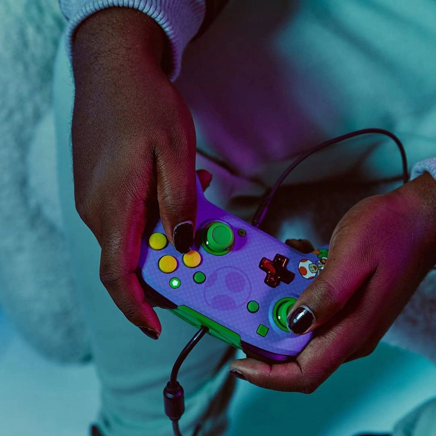 Nintendo Switch Rematch Wired Controller Toad riding Yoshi 