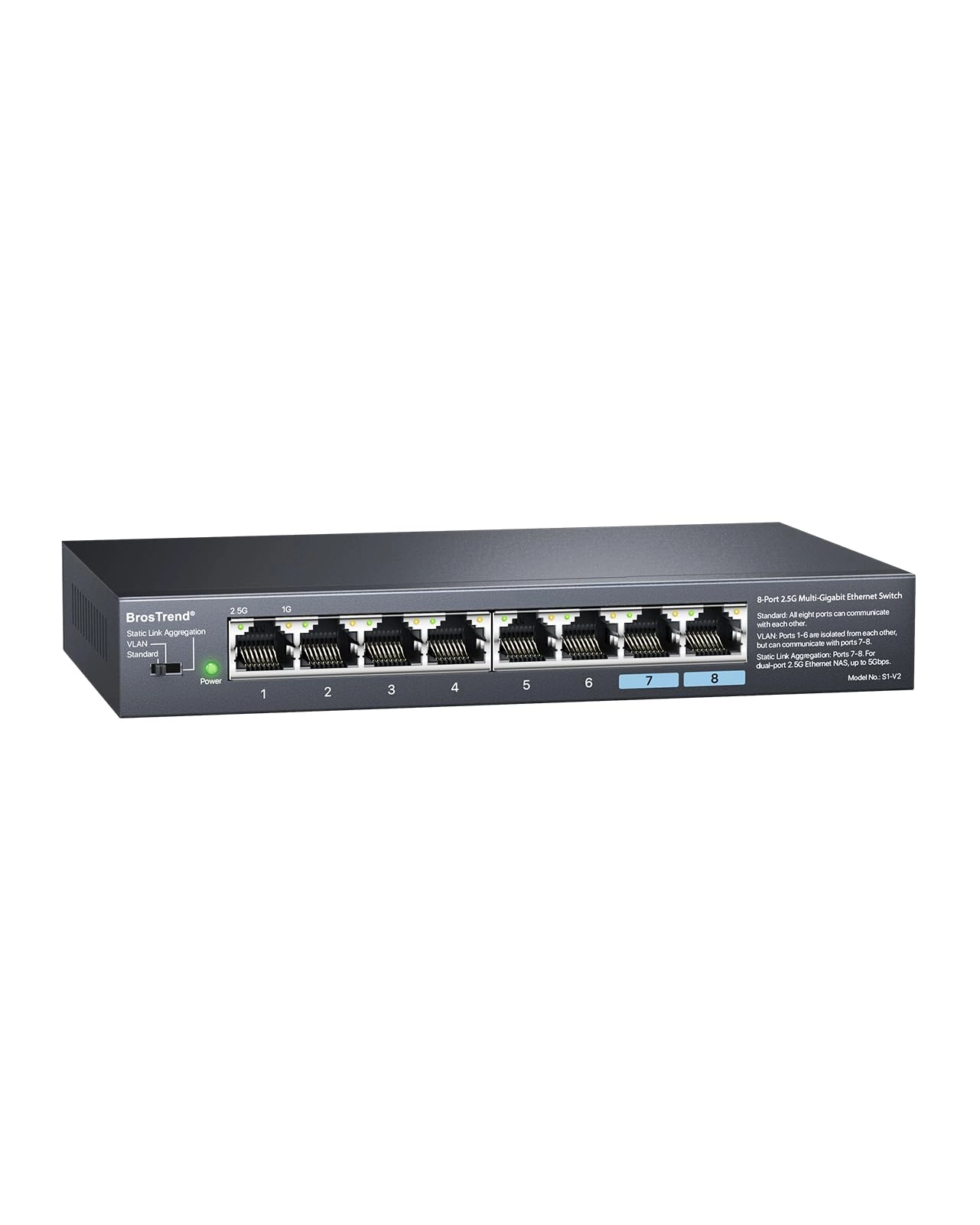 BrosTrend Ethernet Switch 8-ports