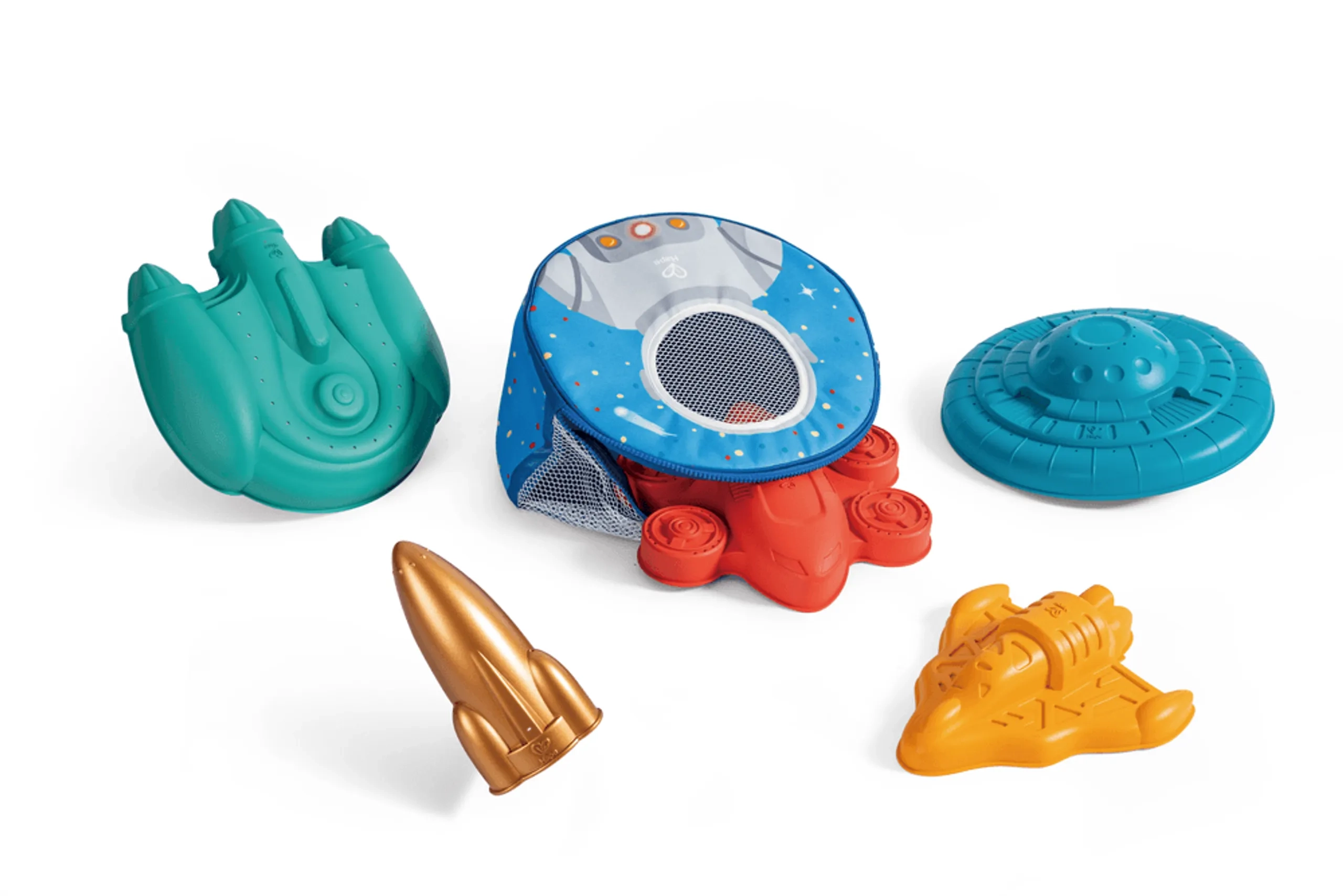 Hape Space Explorer Sand Ship - Backpack 6pcs