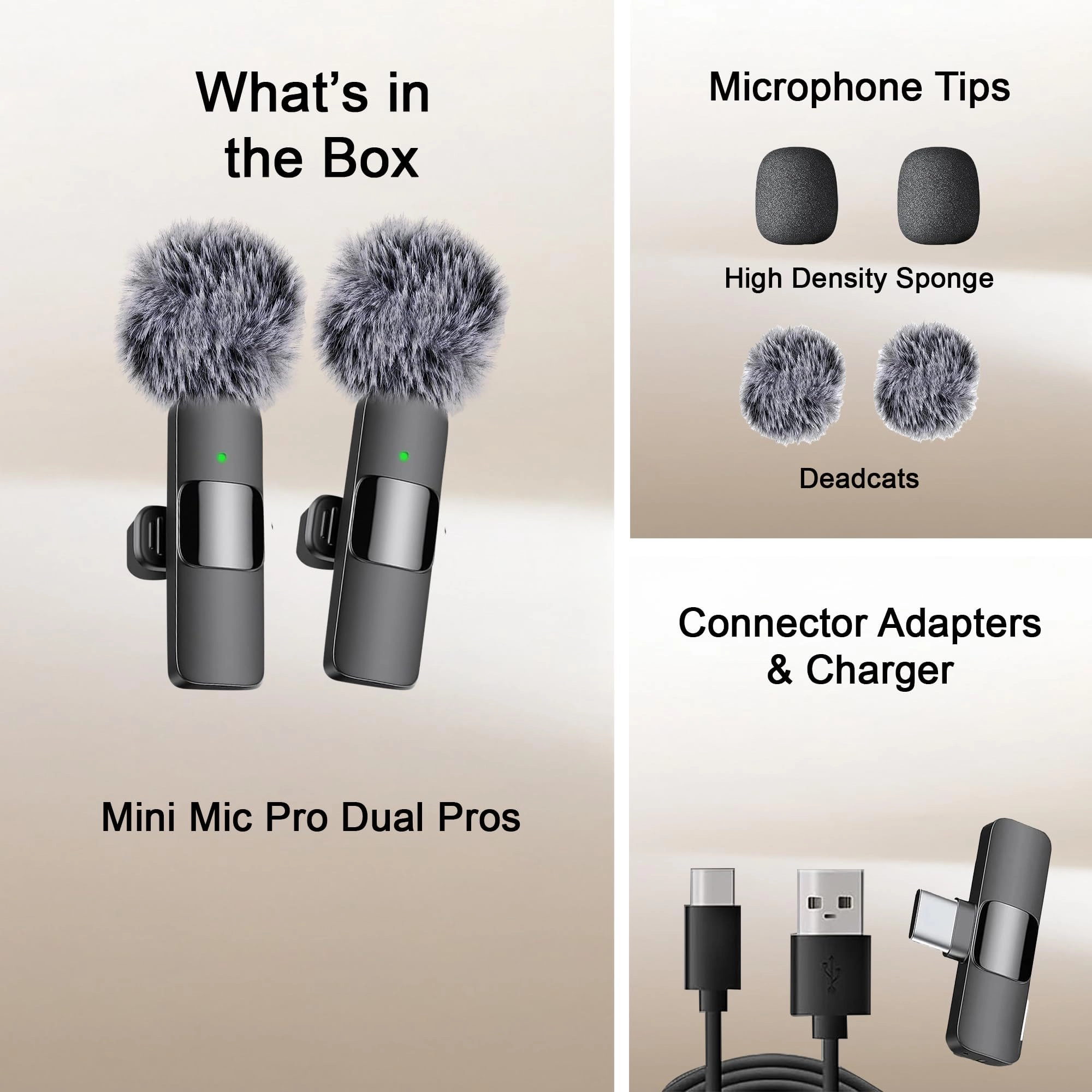 mini-mic-pro - 2x Lavalier Microphones